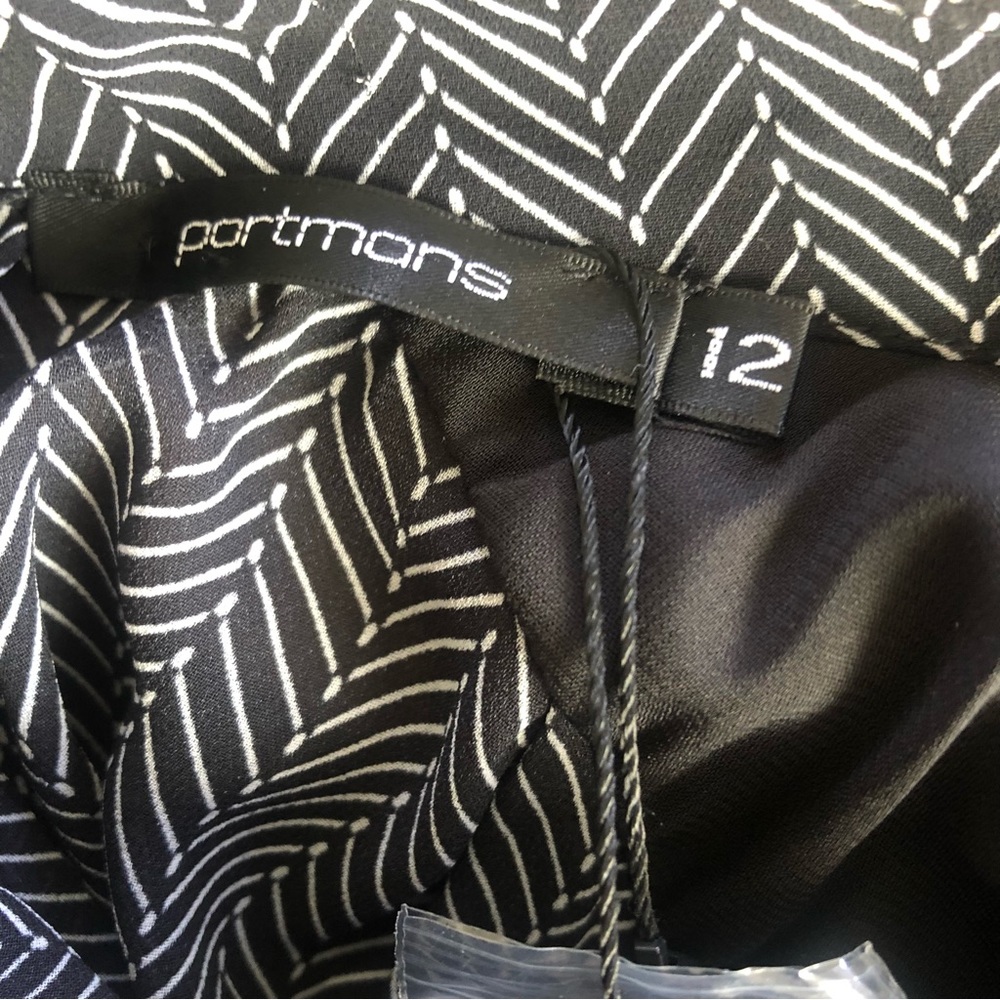 🌿 PORTMANS 🌿 New with tags sleeveless fit and flare dress with belt size 12 - Picture 7 of 10